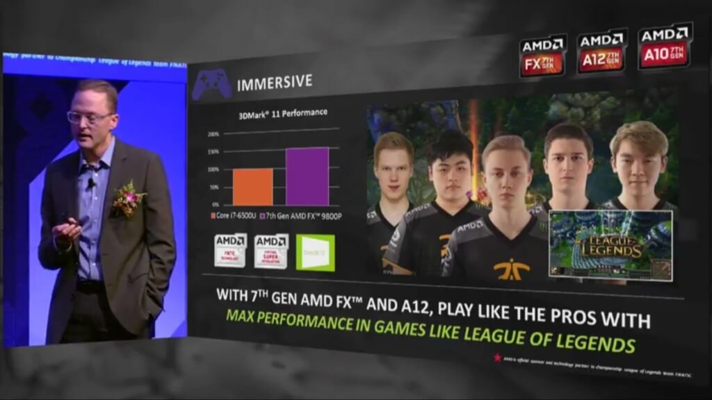improved gaming performance of the 7th gen AMD APU/FX 