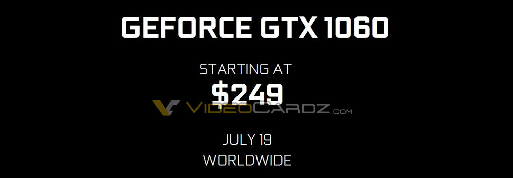 GeForce GTX 1060 pricing