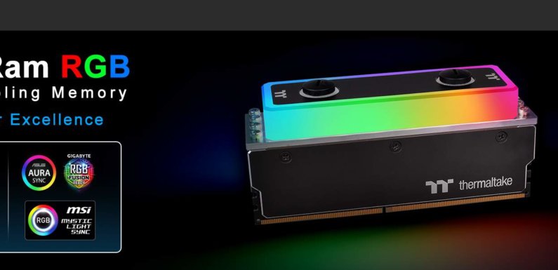 Thermaltake Officially Enters the Memory Market with The WaterRam RGB Liquid Cooling DDR4 Memory