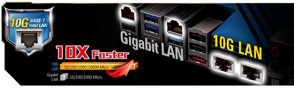 Dual Intel 10G Base-T LAN