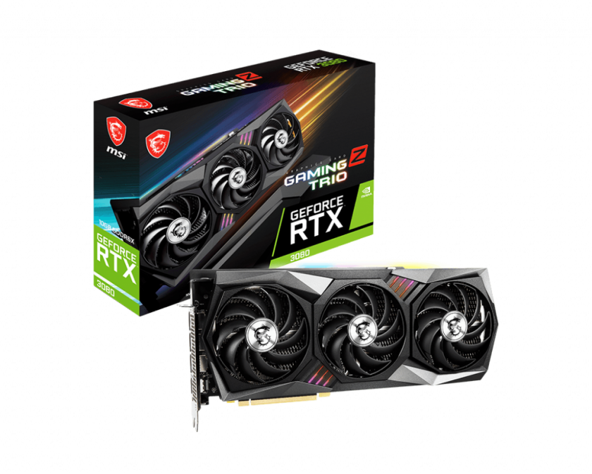 The MSI RTX 3080 Gaming Z Trio Graphics Card