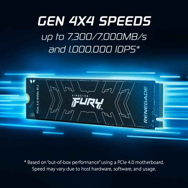 Kingston FURY Line Unleashes Its PCIe 4.0 NVMe Performance SSD